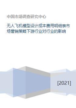 無人機模型設計成本費用明細、市場營銷策略及下游行業影響分析